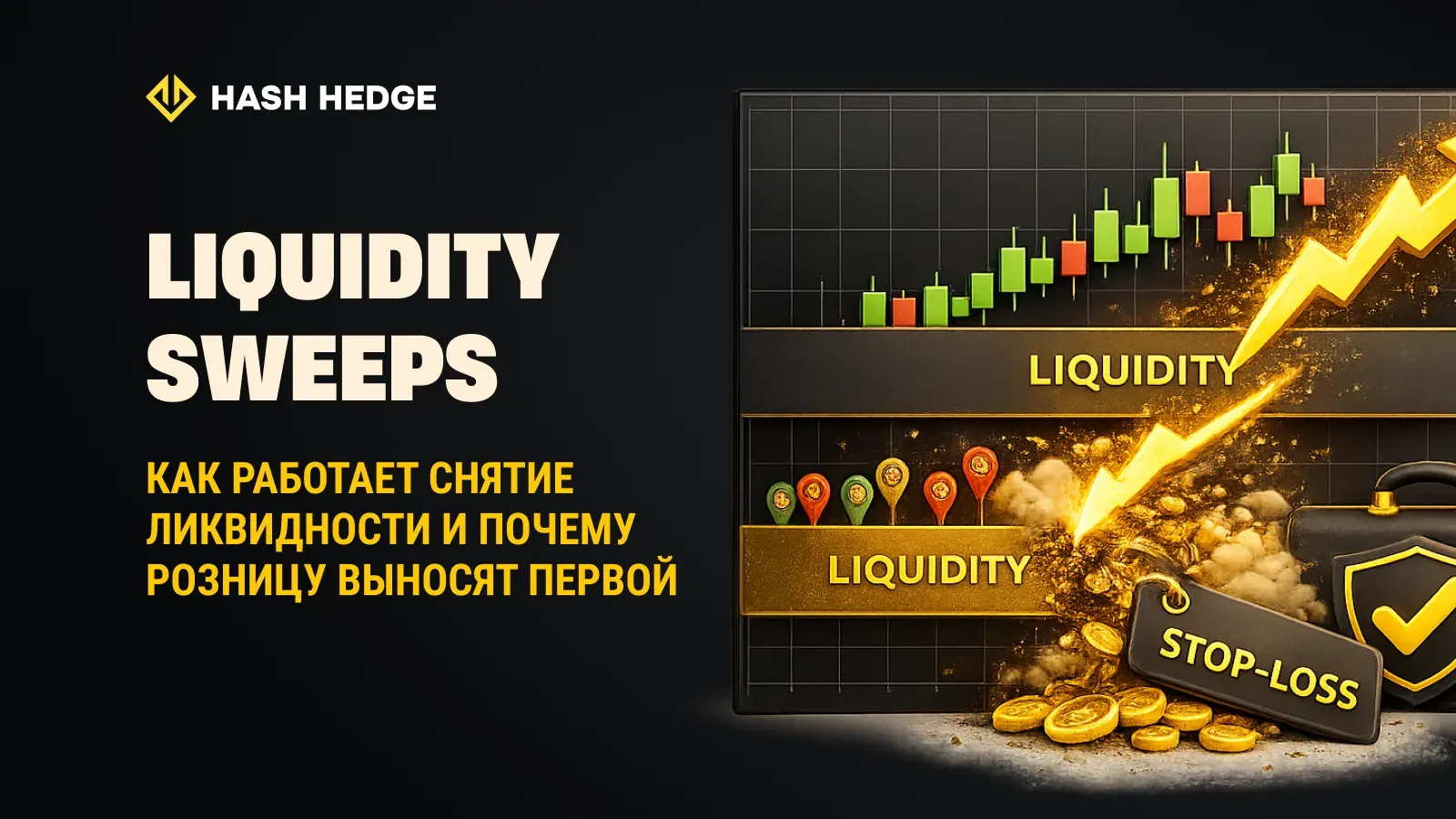 Как liquidity sweeps выбивают розничных трейдеров перед реальным движением